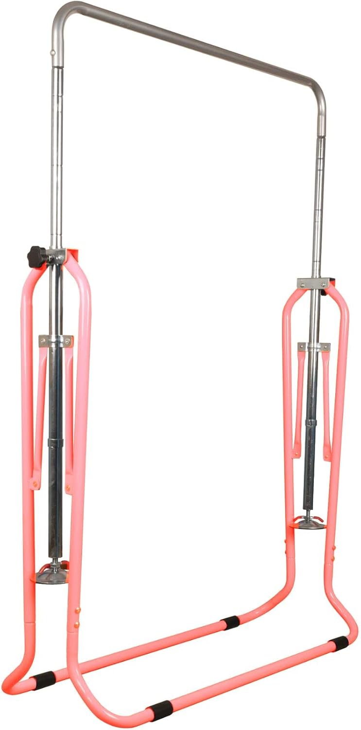 BalanceFrom Gymnastics Bar for Kids Height Adjustable Horizontal Kip Bar Folding Gymnastics Junior Training Bar