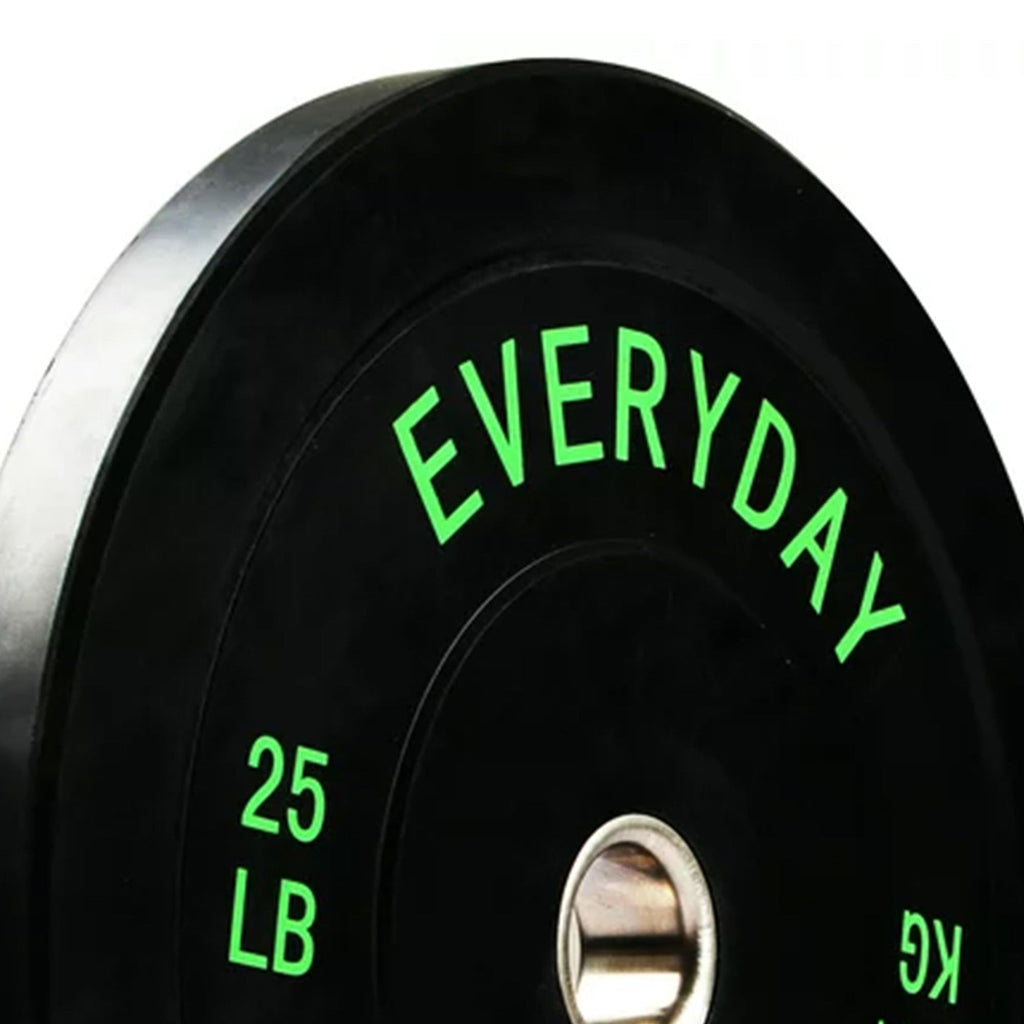 BalanceFrom Olympic Rubber Bumper Weight Plate Set with Steel Hub Inserts – 2-Inch Hole Plates for Strength Training, Powerlifting, and Weightlifting at Home, Garage, or Commercial Gym