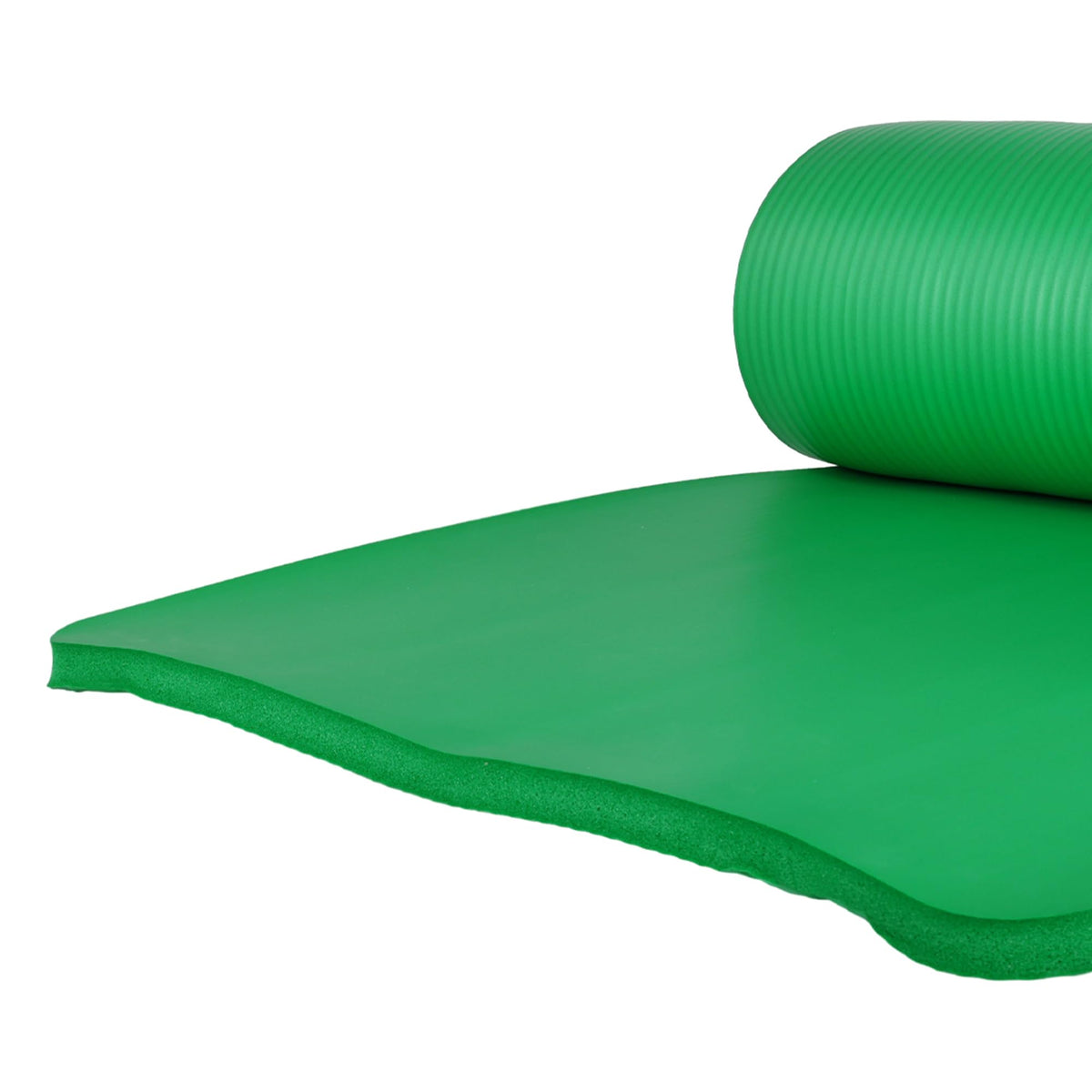 BalanceFrom 71x24 Inches Yoga Mat with Knee Pad and Optional Blocks – Extra 1-Inch Thick Non-Slip Foam with Anti-Tear Surface and Carrying Strap for Home, Studio, or Gym Workouts