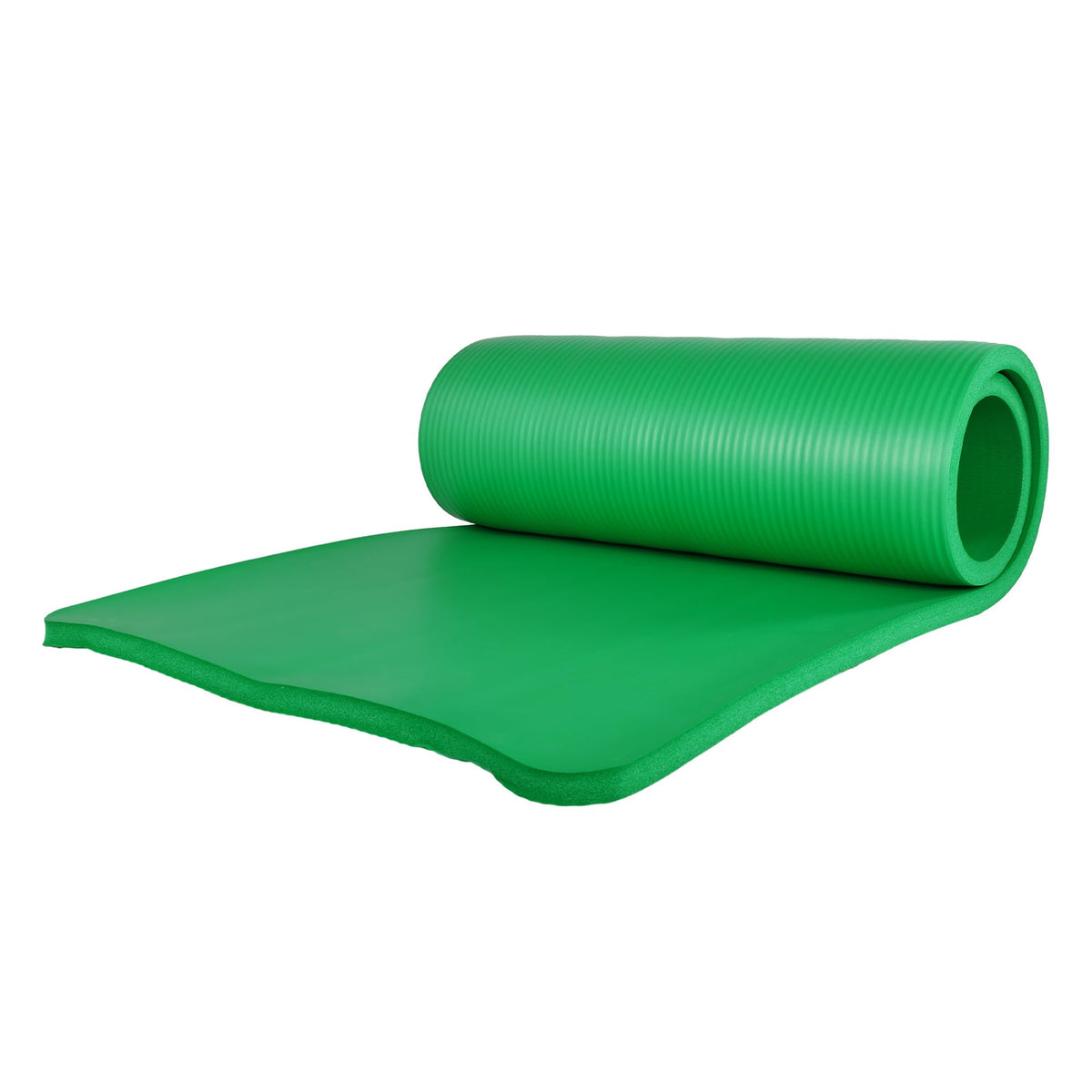 BalanceFrom 71x24 Inches Yoga Mat with Knee Pad and Optional Blocks – Extra 1-Inch Thick Non-Slip Foam with Anti-Tear Surface and Carrying Strap for Home, Studio, or Gym Workouts