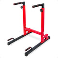 BalanceFrom Steel Frame Dip Station with Adjustable Height, 500 Pound Weight Capacity – Upper Body Workout Home Gym Equipment for Triceps, Push & Pull Ups, Leg Raises, and Bench Press