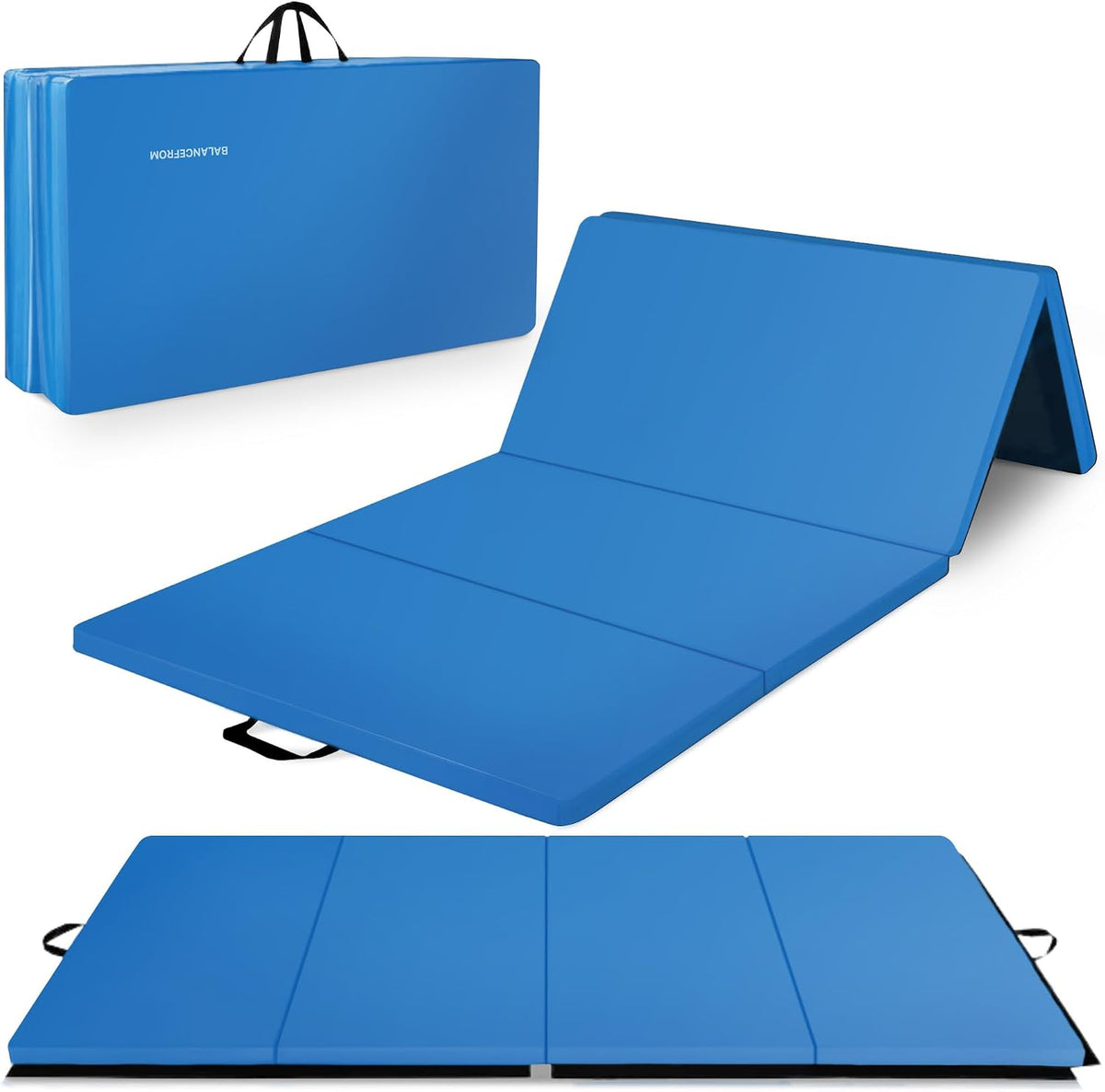 BalanceFrom 10x4 Feet 4-Panel Folding Gymnastics Mat – 2-Inch Thick Pad