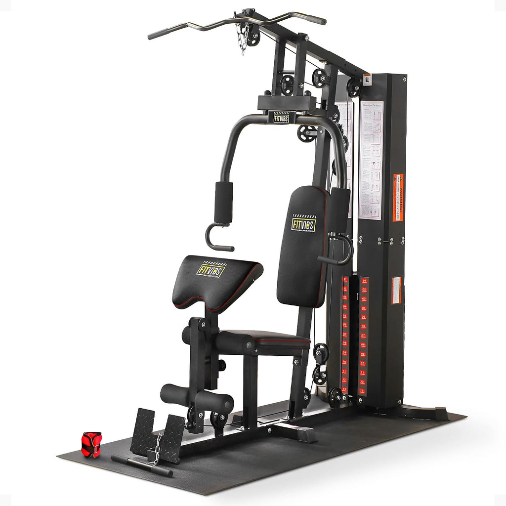 BalanceFrom Multifunctional Home Gym Machine with Floor Mat, 160LBS Weights