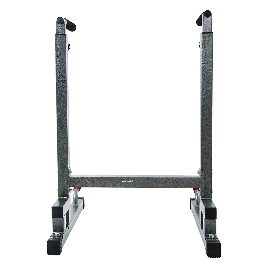BalanceFrom Steel Frame Dip Station with Adjustable Height, 500 Pound Weight Capacity – Upper Body Workout Home Gym Equipment for Triceps, Push & Pull Ups, Leg Raises, and Bench Press