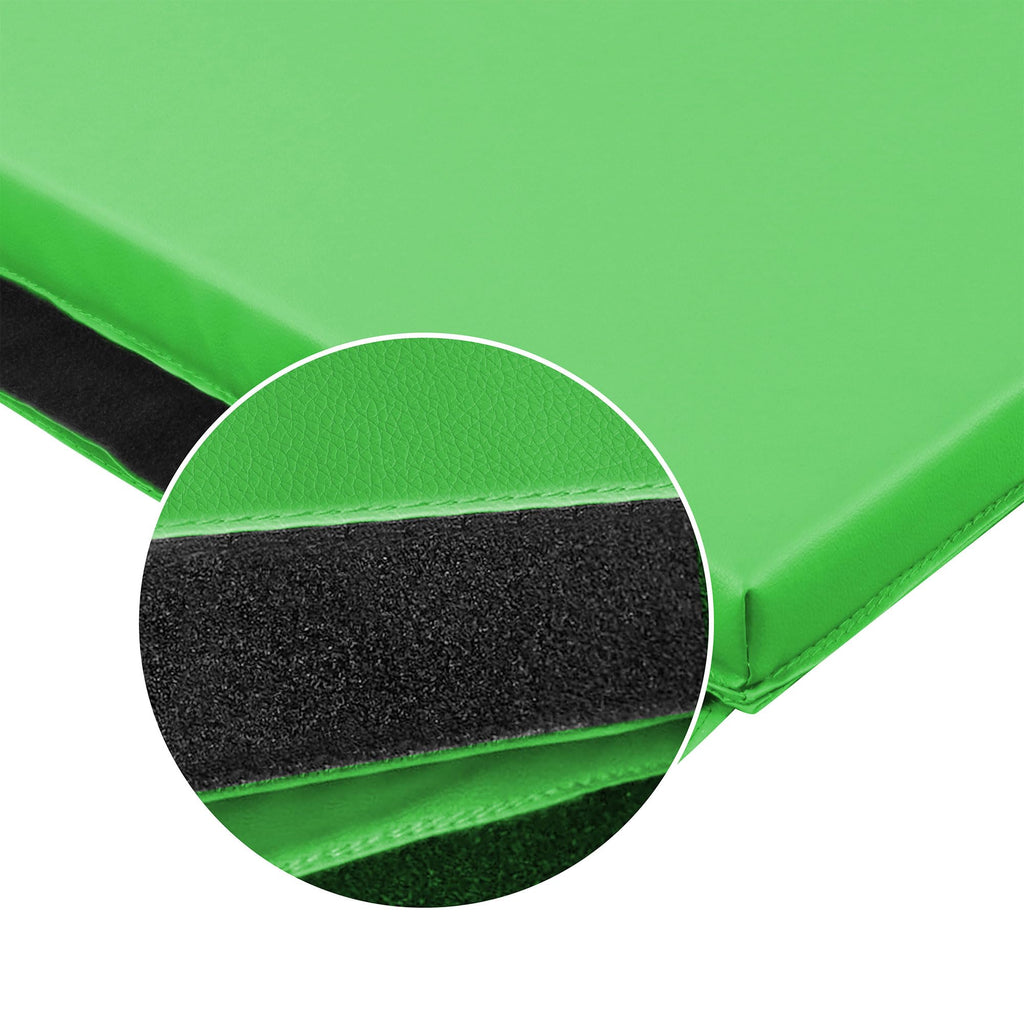 BalanceFrom 6x4 Feet 4-Panel Folding Gymnastics Mat – 2-Inch Thick Pad with Vinyl Surface and Carrying Handles for Tumbling, Yoga, Pilates, Home Workouts, and Martial Arts