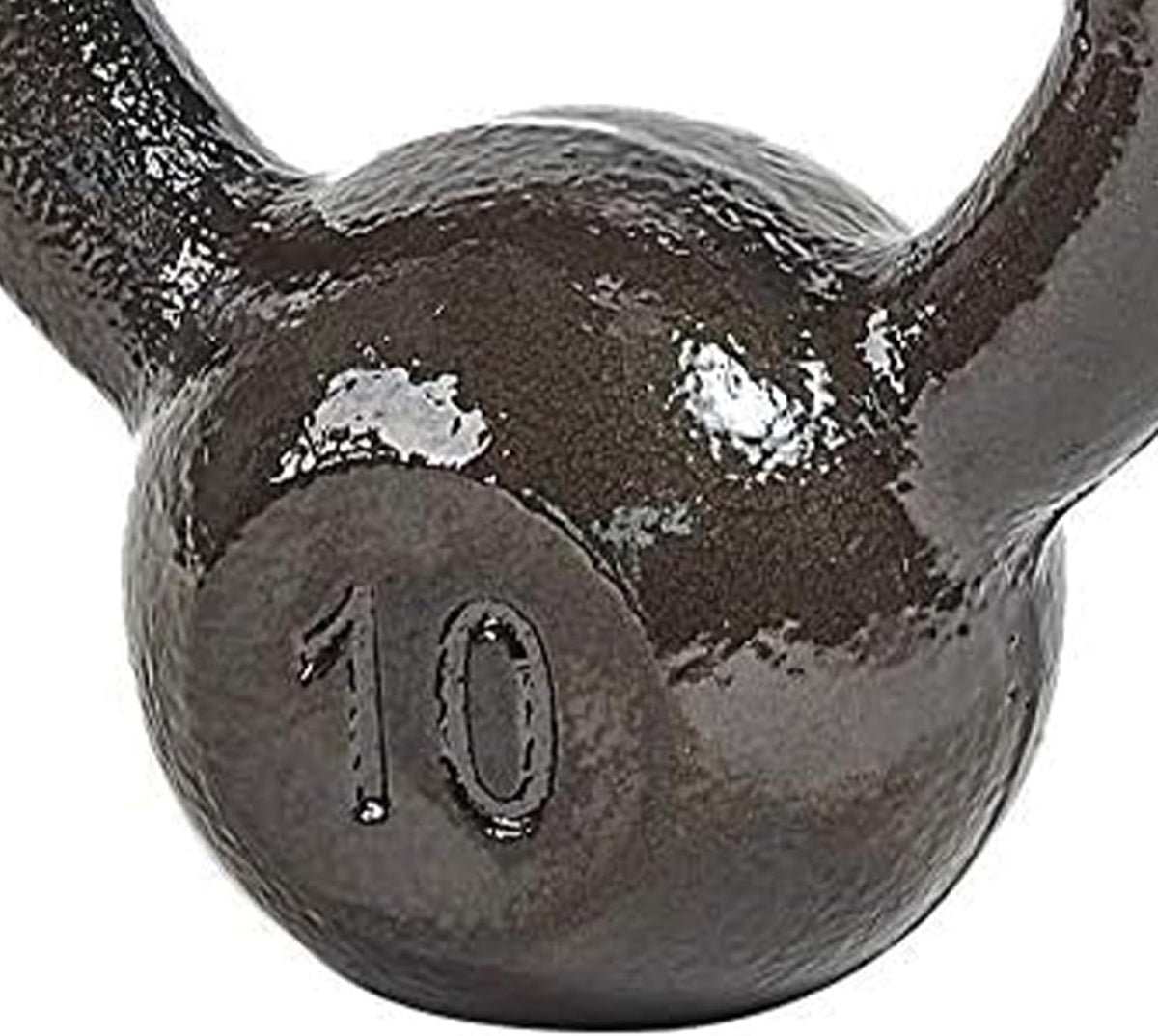 BalanceFrom Cast Iron Kettlebell for Home Gym Strength Training with Textured Wide Handle, 10-100Lb, Single