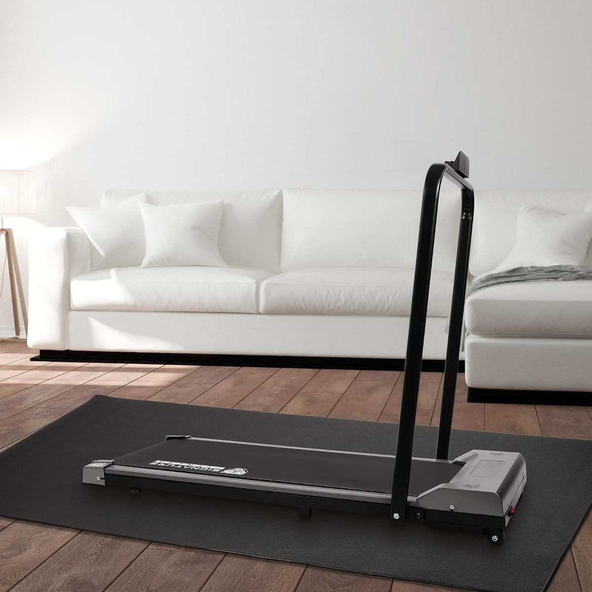 BalanceFrom GoFit High Density Treadmill Exercise Bike Equipment Mat, 3 x 6.5-ft, Foldable