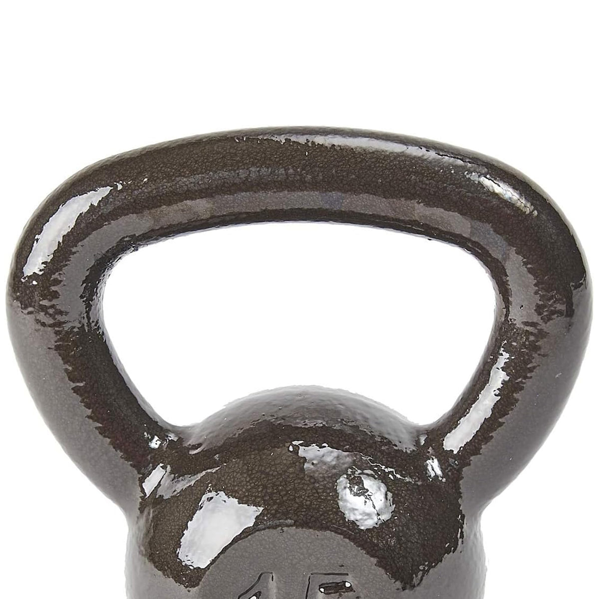 BalanceFrom Cast Iron Kettlebell for Home Gym Strength Training with Textured Wide Handle, 10-100Lb, Single