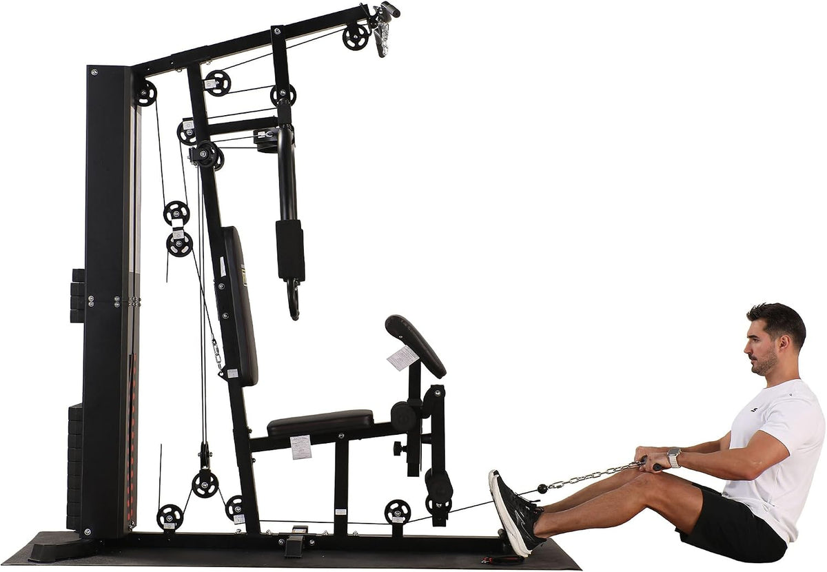 BalanceFrom Multifunctional Home Gym Machine with Floor Mat, 160LBS Weights
