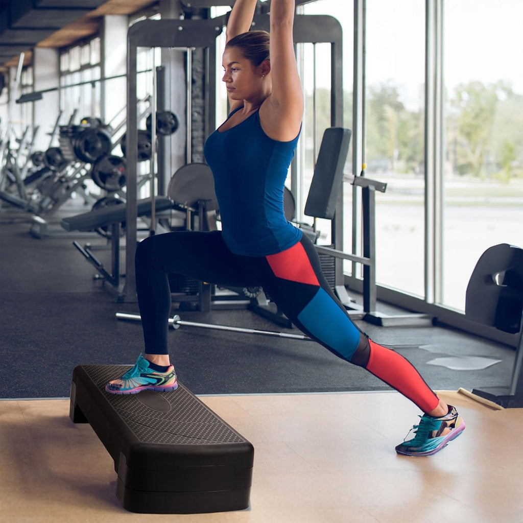 BalanceFrom 31-inch Aerobic Step Platform Trainer with 3 Adjustable Risers