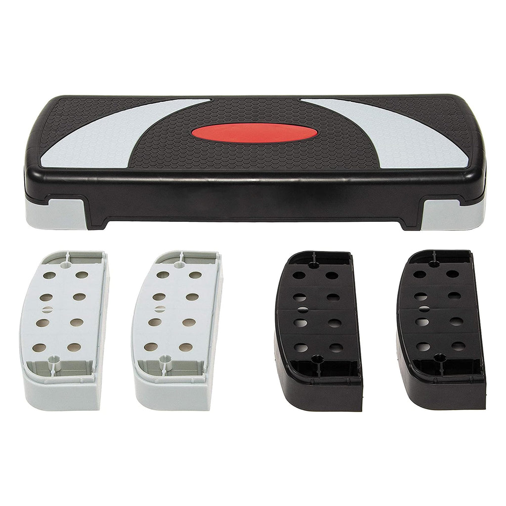 BalanceFrom 31-inch Aerobic Step Platform Trainer with 3 Adjustable Risers