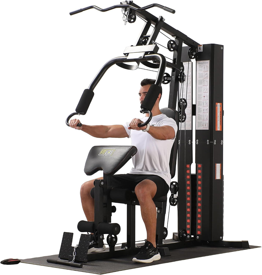 BalanceFrom Multifunctional Home Gym Machine with Floor Mat, 160LBS Weights