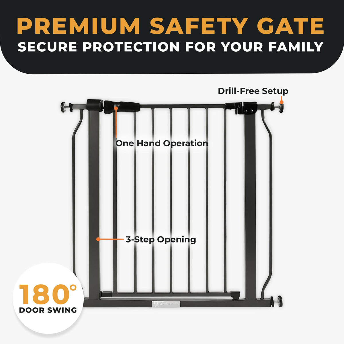 BalanceFrom Easy Walk-Thru Baby Safety Gate, Fits 29.1" to 33.8" Openings