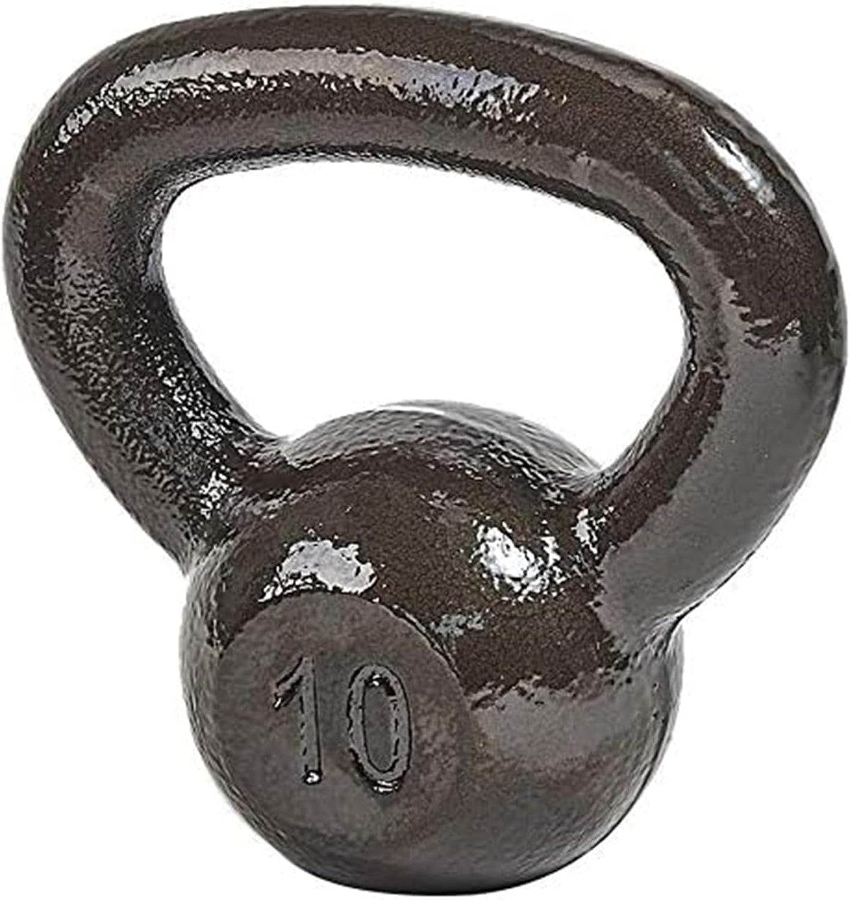 BalanceFrom Cast Iron Kettlebell for Home Gym Strength Training with Textured Wide Handle, 10-100Lb, Single
