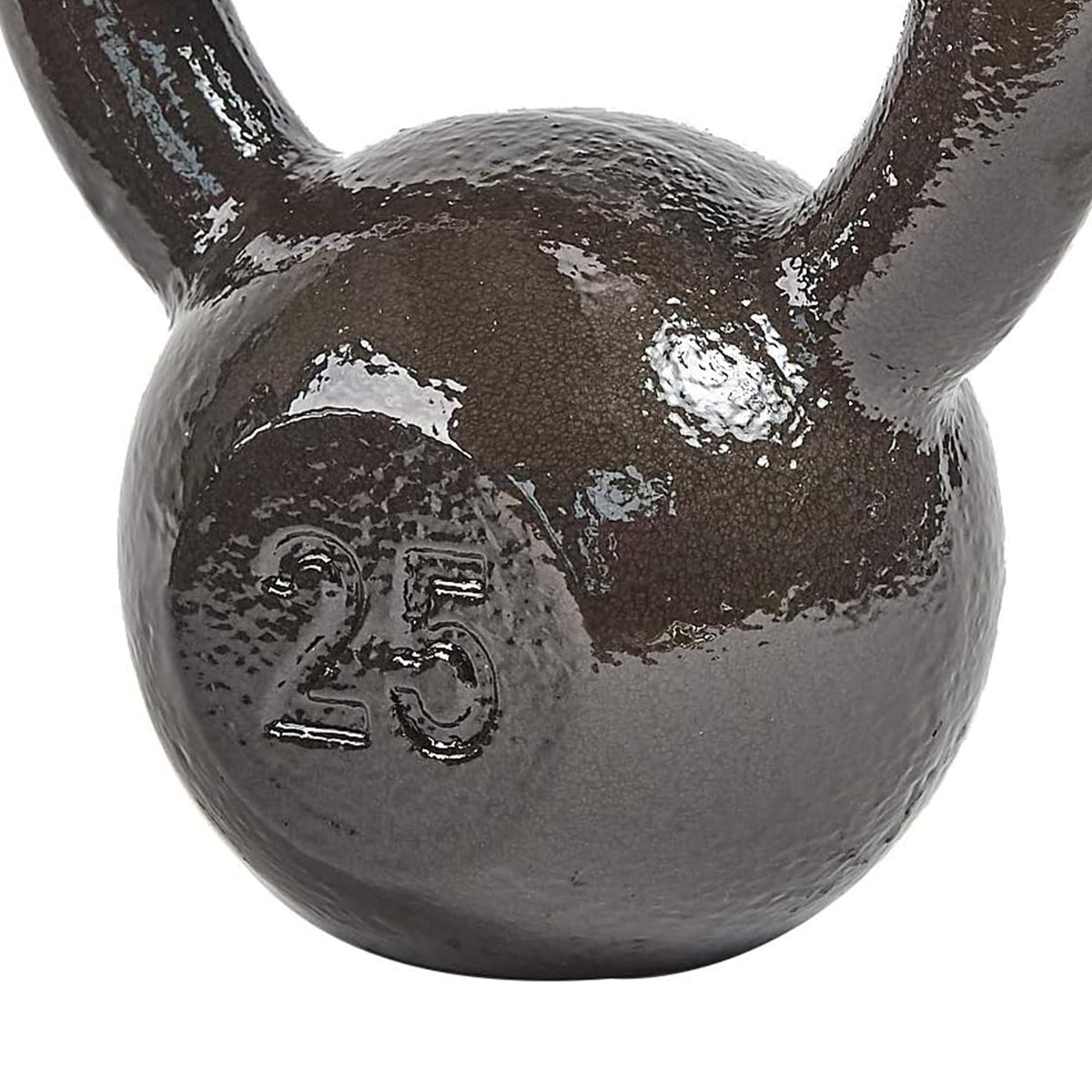 BalanceFrom Cast Iron Kettlebell for Home Gym Strength Training with Textured Wide Handle, 10-100Lb, Single