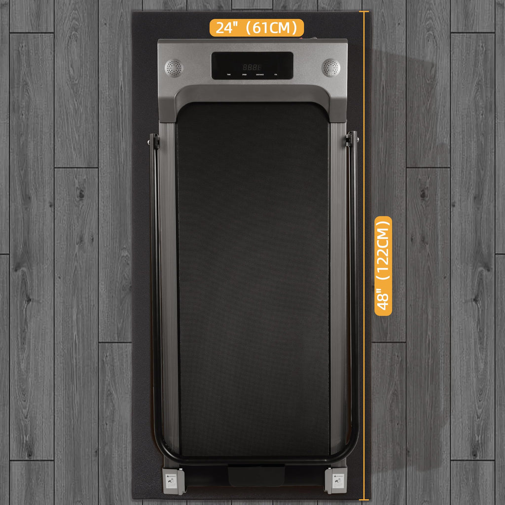 BalanceFrom GoFit High Density Treadmill Exercise Bike Equipment Mat, 3 x 6.5-ft, Foldable