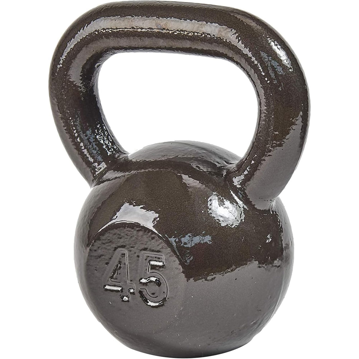 BalanceFrom Cast Iron Kettlebell for Home Gym Strength Training with Textured Wide Handle, 10-100Lb, Single