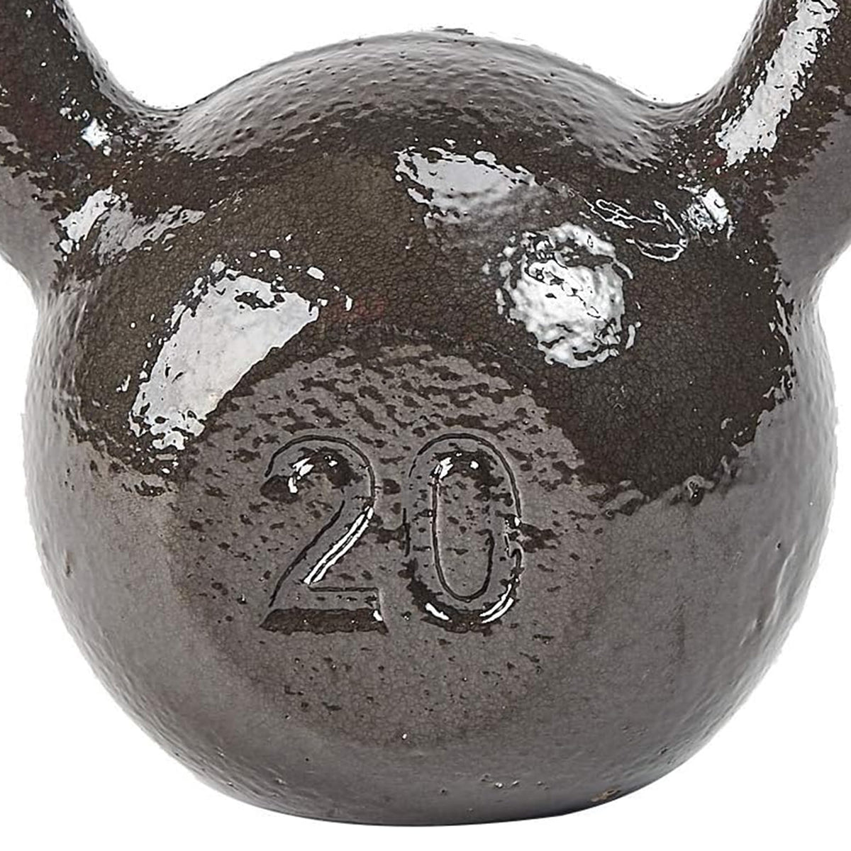BalanceFrom Cast Iron Kettlebell for Home Gym Strength Training with Textured Wide Handle, 10-100Lb, Single