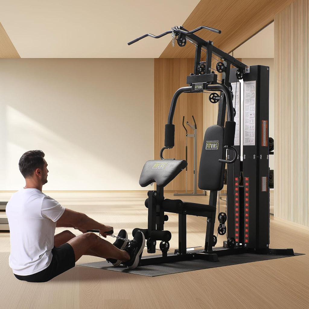 BalanceFrom Multifunctional Home Gym Machine with Floor Mat, 160LBS Weights