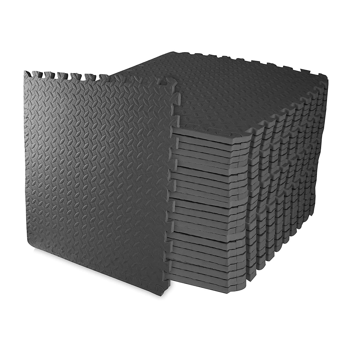 BalanceFrom Puzzle Exercise Mat 1/2" Thick, EVA Interlocking Foam Floor