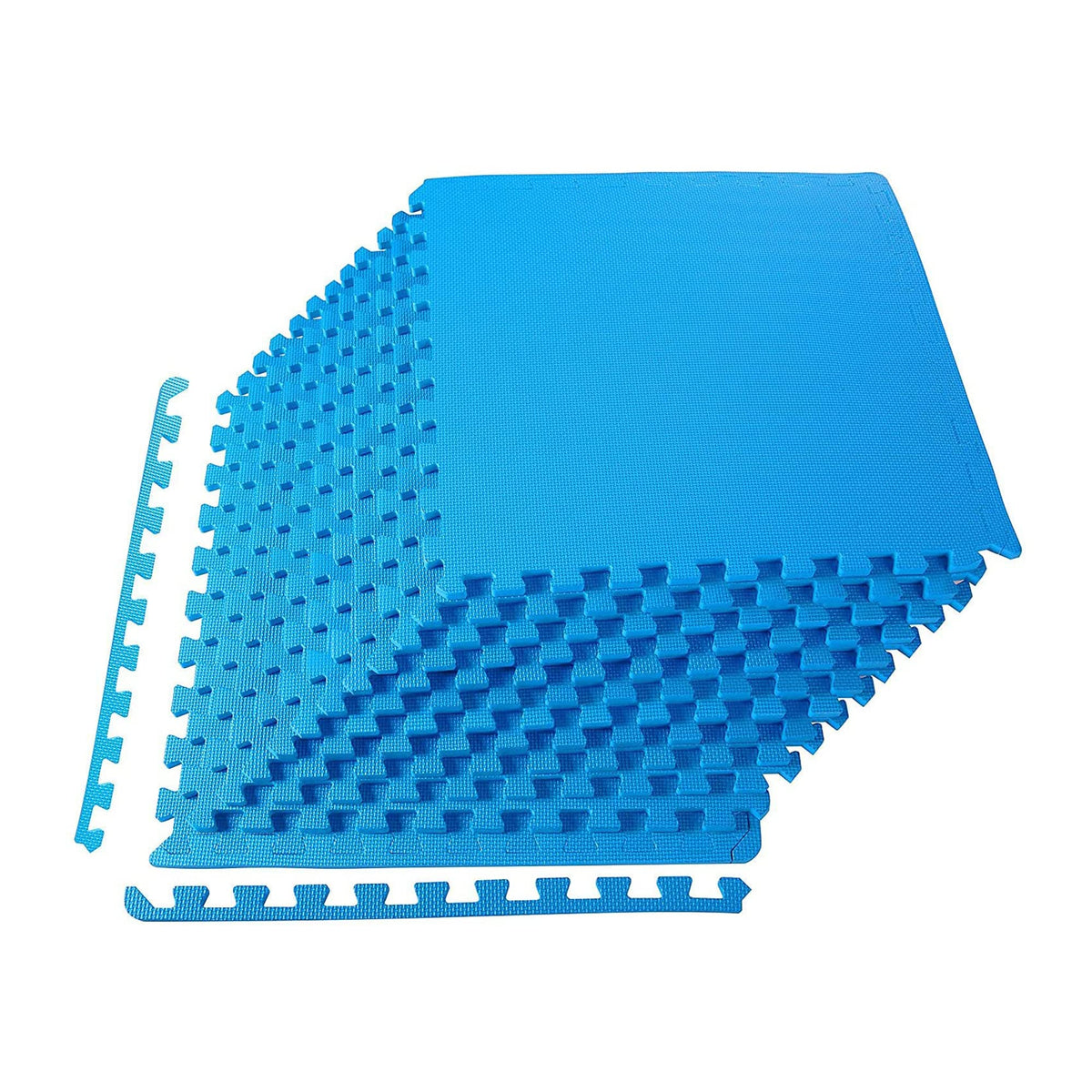 BalanceFrom Puzzle Exercise Mat 1/2" Thick, EVA Interlocking Foam Floor