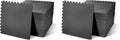 BalanceFrom 2-Pack 36-Count 24x24x0.5 Inch EVA Interlocking Foam Exercise Tile Mat, Black – Non-Slip Puzzle Flooring for Home Gym, Fitness Studio, or Playroom