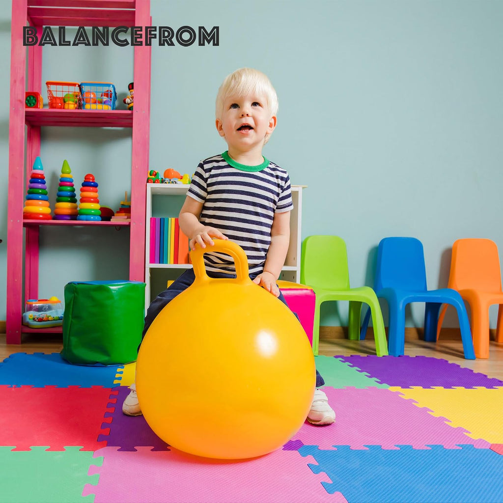 BalanceFrom Play Tile Mat 0.4 Inch Thick, EVA Interlocking Foam Floor