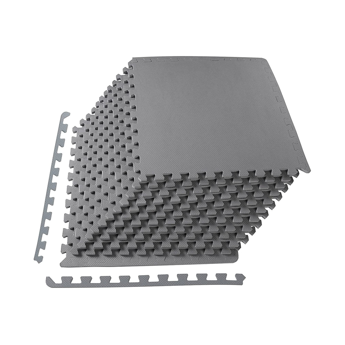 BalanceFrom Puzzle Exercise Mat 1/2" Thick, EVA Interlocking Foam Floor
