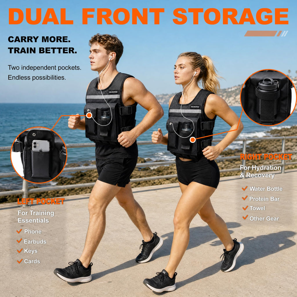 BalanceFrom Tactical Vest Quick Release Lightweight Vest Adjustable Breathable Weighted Vest for Training