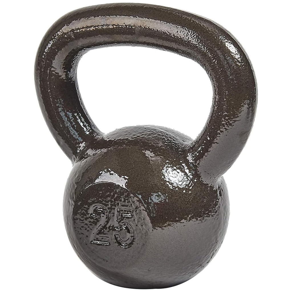 BalanceFrom Cast Iron Kettlebell for Home Gym Strength Training with Textured Wide Handle, 10-100Lb, Single