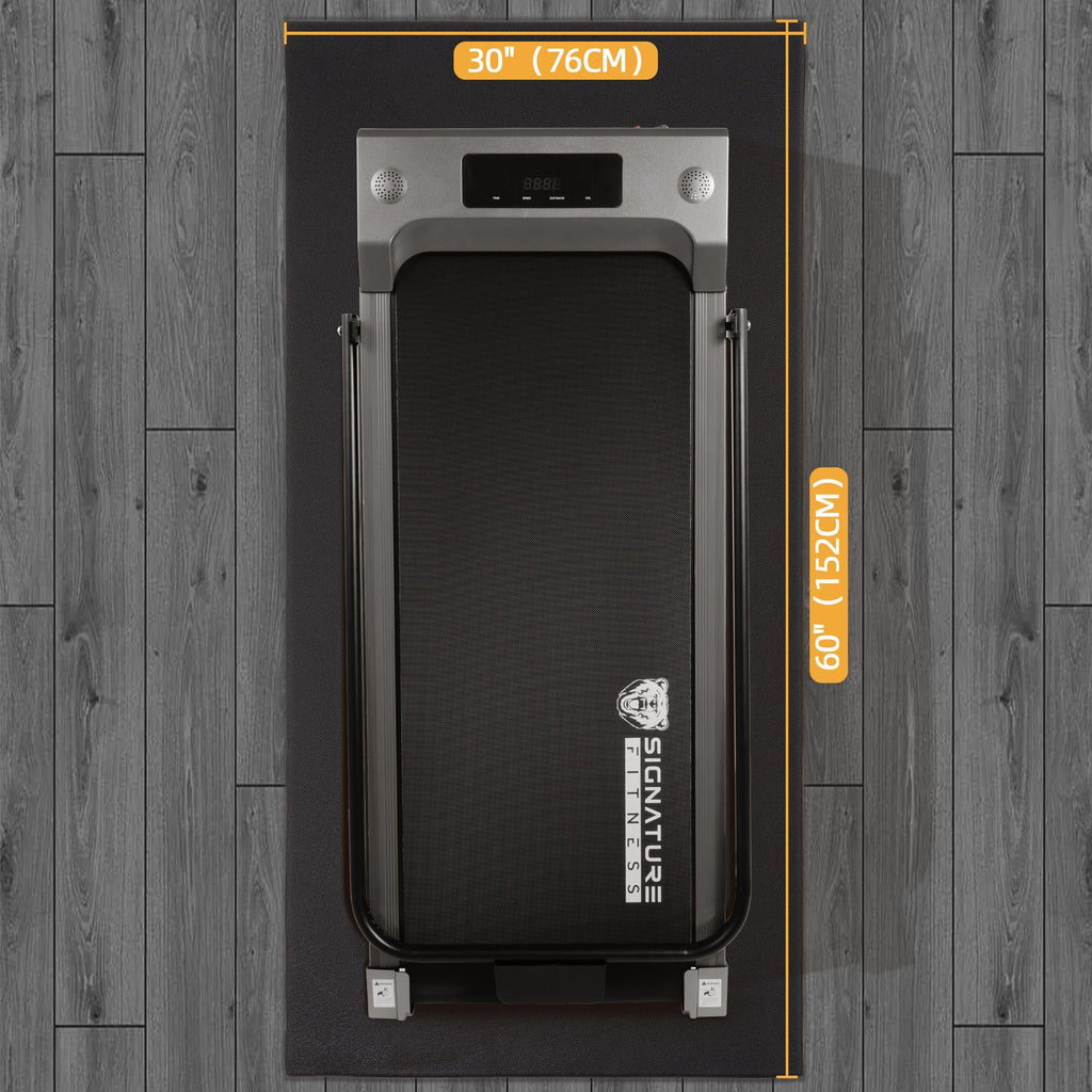 BalanceFrom GoFit High Density Treadmill Exercise Bike Equipment Mat, 3 x 6.5-ft, Foldable