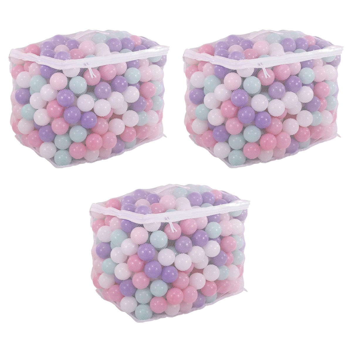 BalanceFrom Play Pit Balls Toy Set for Kids with Mesh Bag