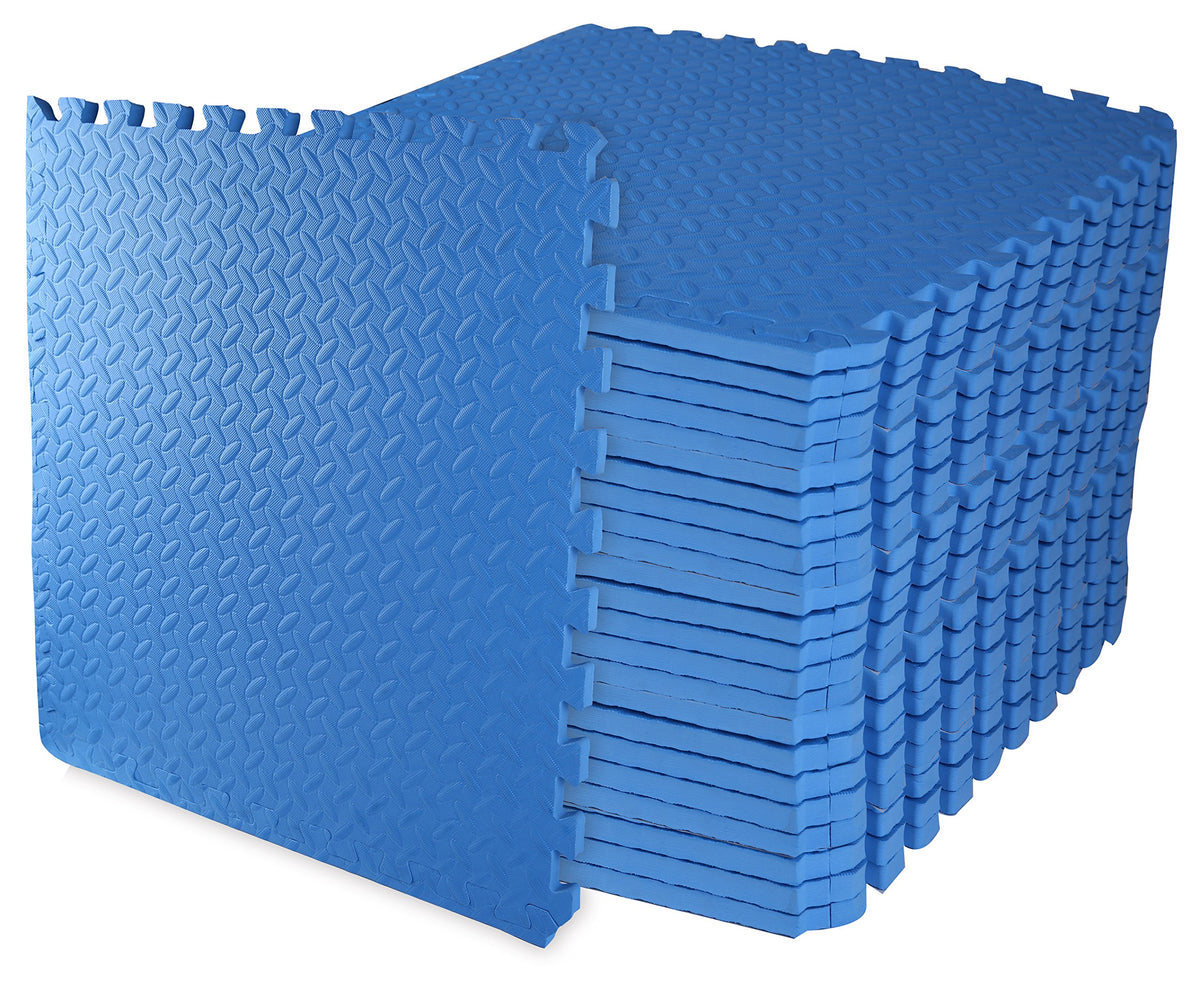 BalanceFrom Puzzle Exercise Mat 1/2" Thick, EVA Interlocking Foam Floor