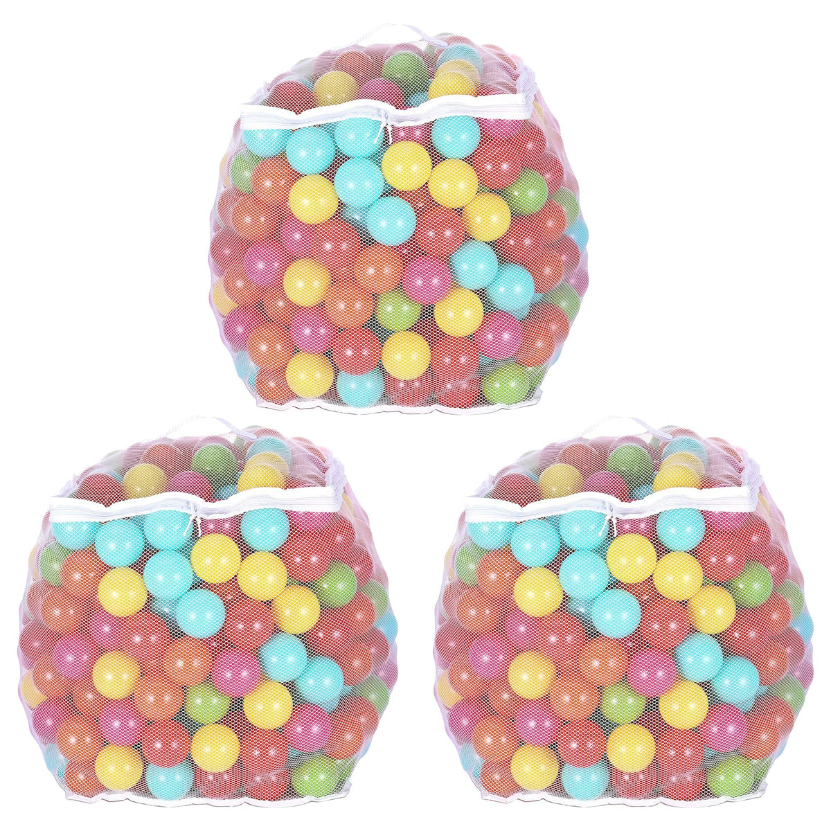BalanceFrom Play Pit Balls Toy Set for Kids with Mesh Bag