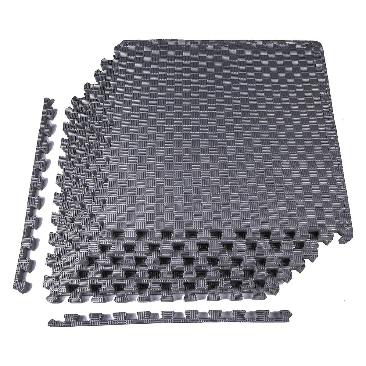 BalanceFrom Puzzle Exercise Mat 1/2" Thick, EVA Interlocking Foam Floor